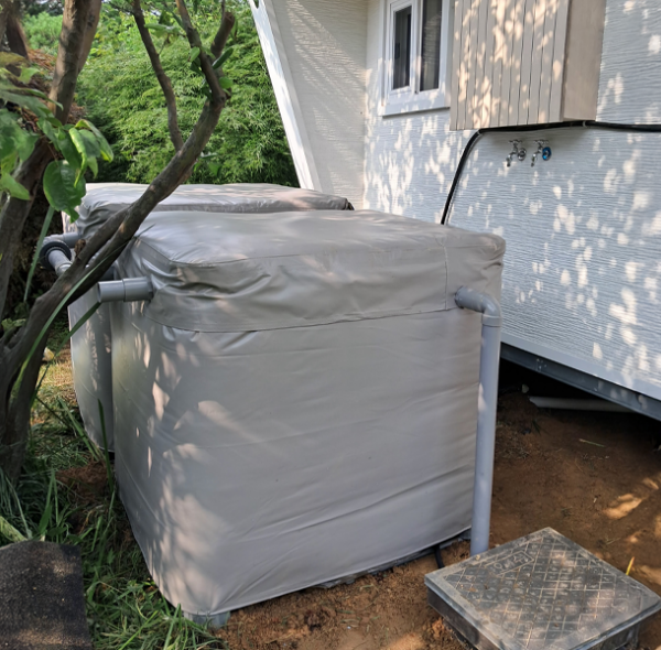 방류형 화장실 시공