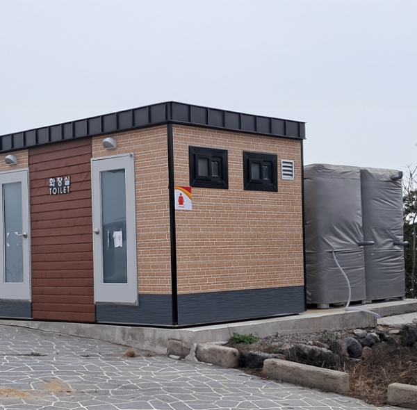 방류형 화장실 시공